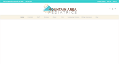 Desktop Screenshot of mountainareapediatrics.com