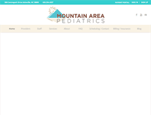 Tablet Screenshot of mountainareapediatrics.com